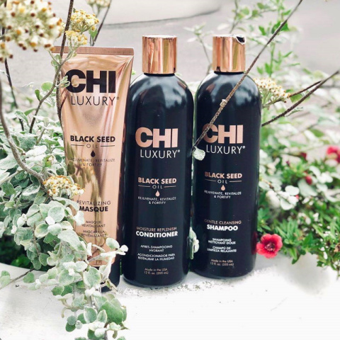 CHI Luxury Black Seed Oil Zestaw pielęgnacyjny do włosów z olejkiem z czarnuszki