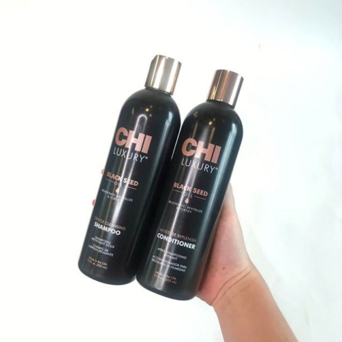 CHI Luxury Black Seed Oil, odżywka odbudowująca z olejkiem z czarnuszki 355ml