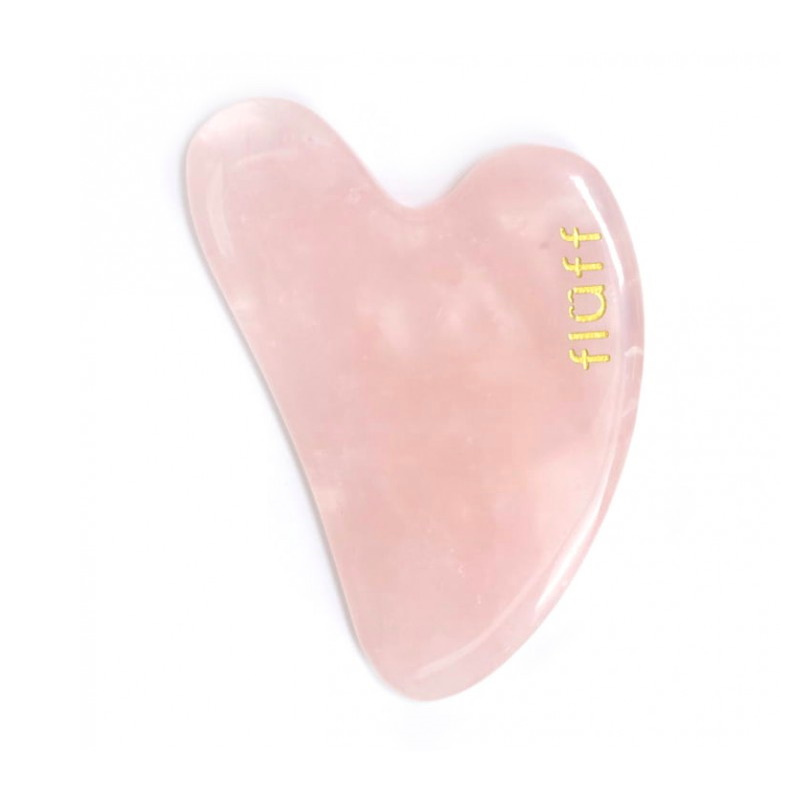 Fluff kameń Gua Sha z różowego kwarcu do masażu twarzy