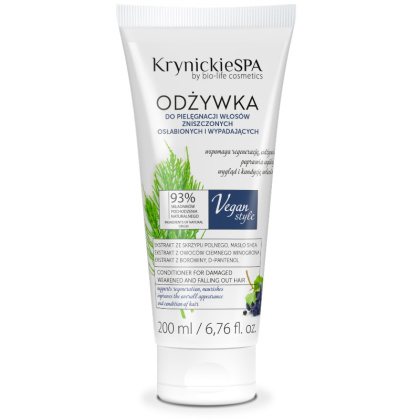 Krynickie SPA Odżywka do pielęgnacji włosów zniszczonych osłabionych i wypadających 200ml