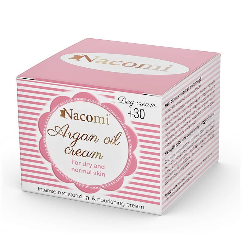 Nacomi Arganowy krem na dzień 30+ 50ml Nacomi Arganowy krem na dzień 30+ 50ml