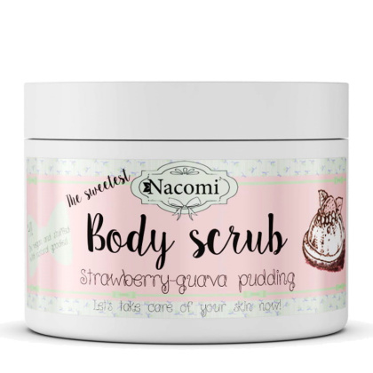 Nacomi Body Scrub Peeling do ciała truskawkowy pudding 200g