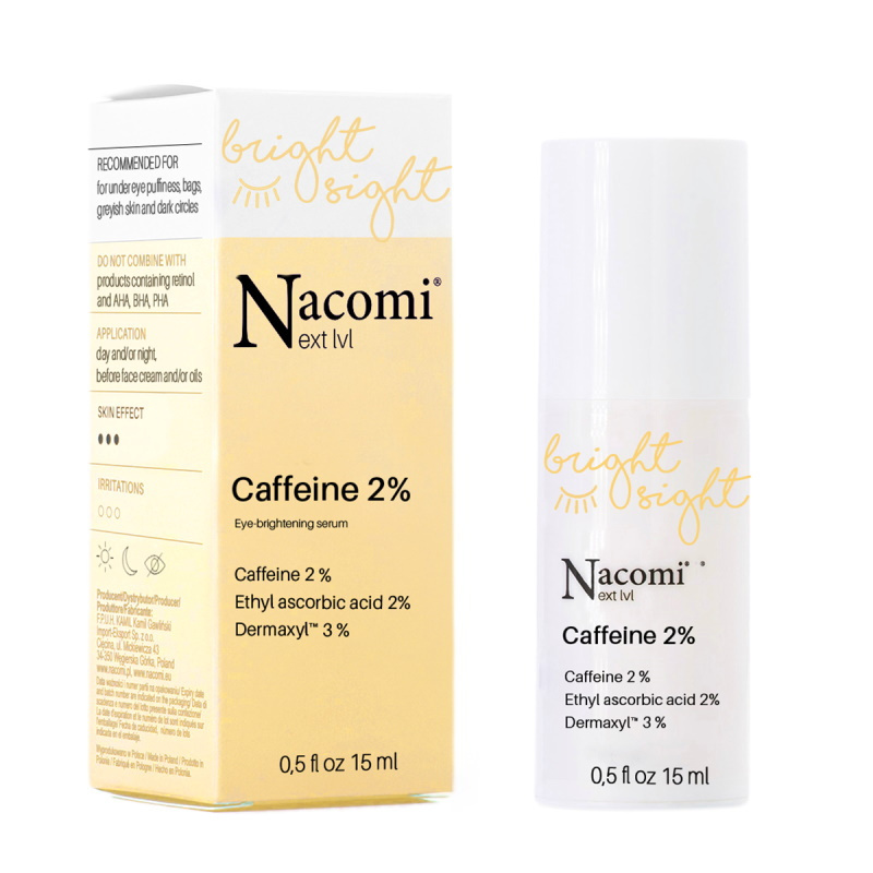Nacomi Next Level Serum pod oczy z kofeiną 2% 15ml