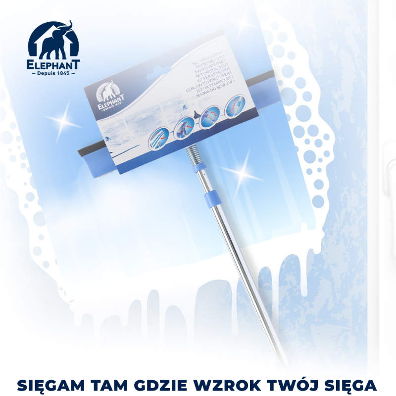 Elephant Myjka do okien z rączka teleskopową Elephant Myjka do okien z rączka teleskopową