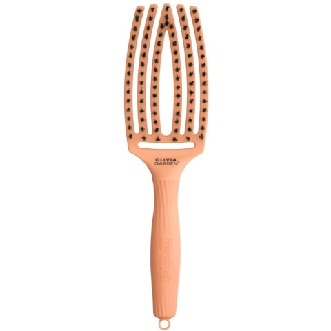 Olivia Garden Fingerbrush Bloom Peach Szczotka do rozczesywania i masażu z włosiem dzika
