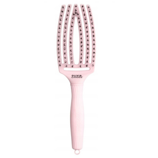 Olivia Garden iFngerbrush Combo Pastel Pink Medium szczotka do rozczesywania i masażu z włosiem dzika