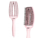 Olivia Garden Fingerbrush Combo Pastel Pink Medium - Szczotka do rozczesywania i masażu z włosiem dzika