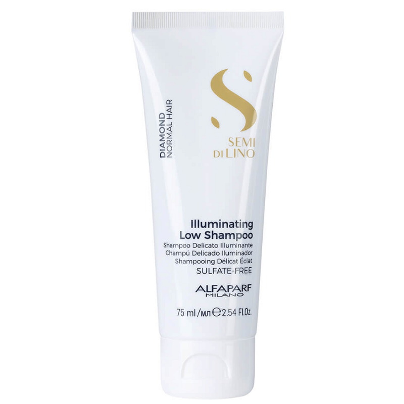 Alfaparf Semi Di Lino Diamond Illuminating szampon rozświetlający, podóżny 75ml Alfaparf Semi Di Lino Diamond Illuminating szampon rozświetlający, podóżny 75ml