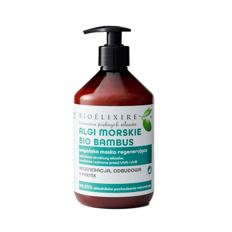 Bioelixire Algi Morskie Bambus Maska regenerująca 500ml Bioelixire Algi Morskie Bambus Maska regenerująca 500ml