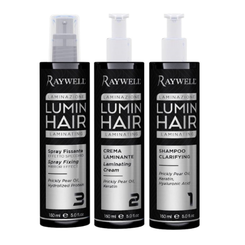 Raywell Lumin Hair Zestaw do zabiegu laminacji włosów 3x150ml Raywell Lumin Hair Zestaw do zabiegu laminacji włosów 3x150ml