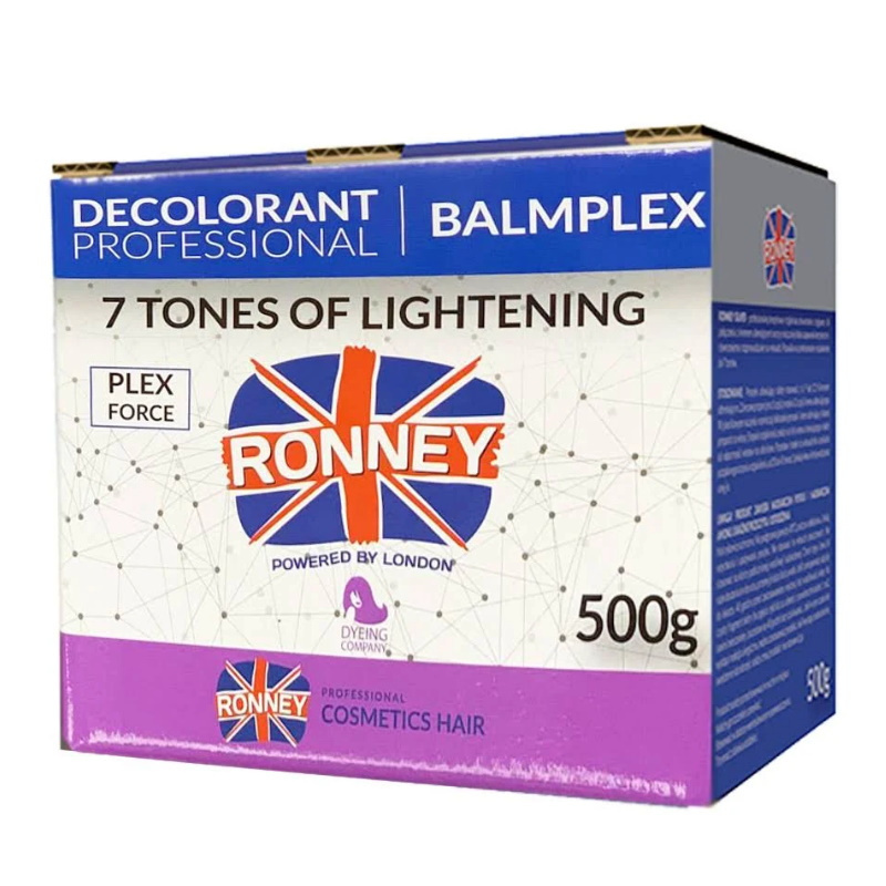 Ronney Professional BALMPLEX Rozjaśniacz Do Włosów Bezpyłowy 7 tonów 500 g