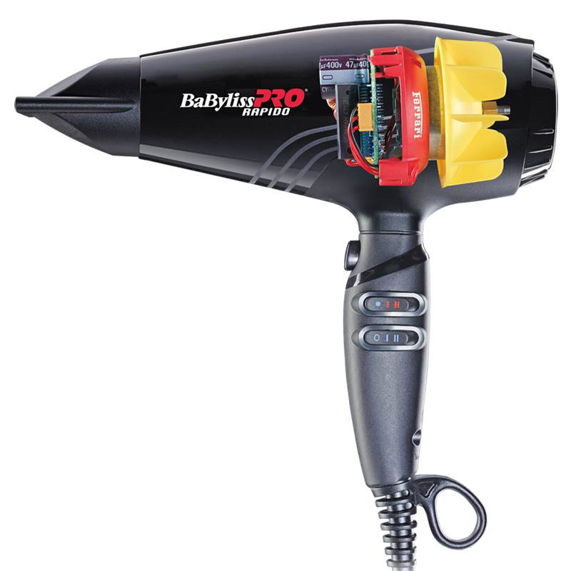 Babyliss Pro Rapido Suszarka do włosów z jonizacją 2200W, BAB7000IE Babyliss Pro Rapido Suszarka do włosów z jonizacją 2200W, BAB7000IE