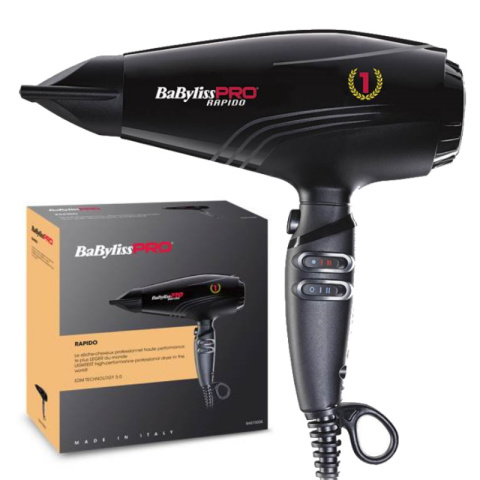 Babyliss Pro Rapido Suszarka do włosów z jonizacją 2200W, BAB7000IE