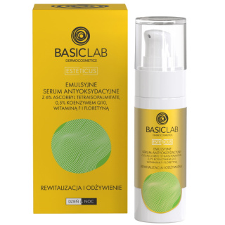 BasicLab Emulsyjne serum antyoksydacyjne z 6% Ascorbyl Tetraisopalmitate 30ml