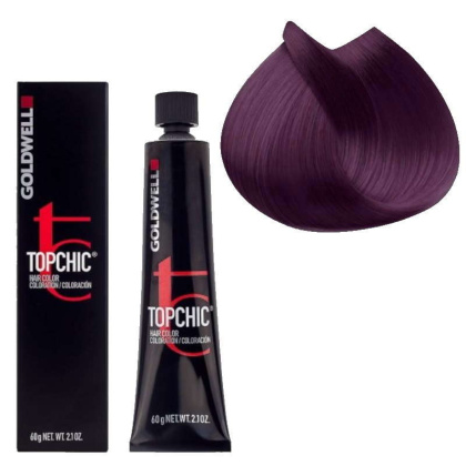 Goldwell Topchic, profesjonalna farba do włosów 6N@RV 60ml