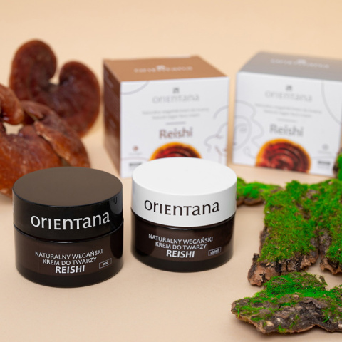 Orientana Naturalny Wegański krem do twarzy na noc Reishi 50ml