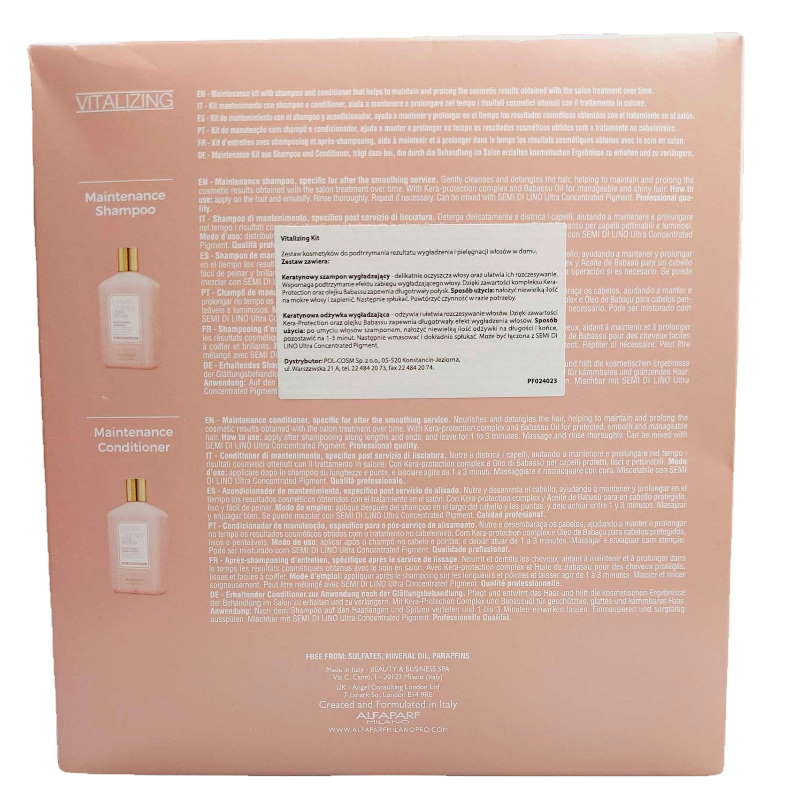 Alfaparf Lisse Design zestaw szampon 250+odżywka 250 po keratynowym prostowaniu Alfaparf Lisse Design zestaw szampon 250+odżywka 250 po keratynowym prostowaniu