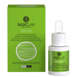 BasicLab Antyoksydacyjne Serum Wyrównujące z Wit. C 15% 15 ml