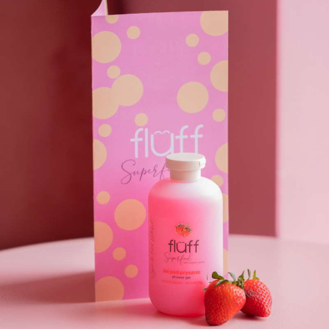 Fluff żel pod prysznic truskawka 500ml