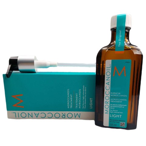 Moroccanoil Treatment Light, olejek lekka kuracja do włosów farbowanych + pompka