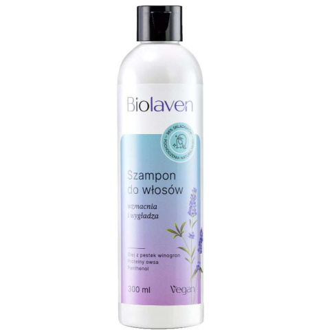 Nawilżający i wzmacniający szampon do włosów Biolaven 300ml