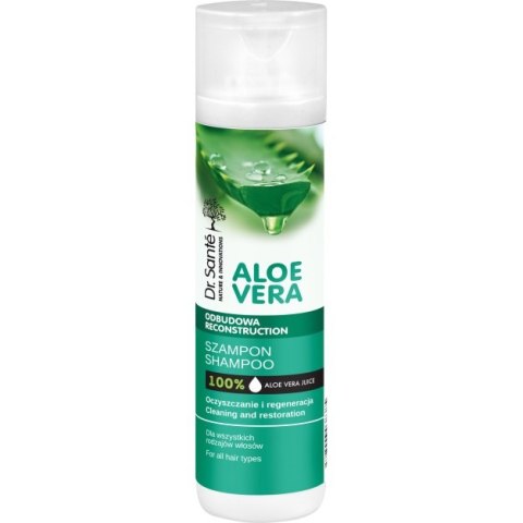 Aloe Vera Shampoo odbudowujący szampon do wszystkich rodzajów włosów 250ml Dr. Sante