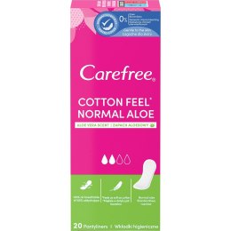 Carefree Cotton Feel Normal wkładki higieniczne zapach aloesowy 20szt