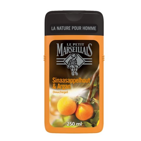 Le Petit Marseillais Nature For Men żel pod prysznic dla mężczyzn Argan i Kwiat Pomarańczy 250ml