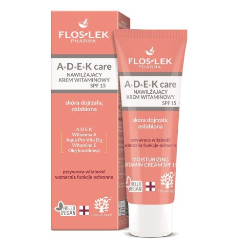Floslek A+D+E+K Care nawilżający krem witaminowy SPF15 50ml Floslek A+D+E+K Care nawilżający krem witaminowy SPF15 50ml