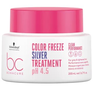 Schwarzkopf Professional BC Bonacure Color Freeze Silver Treatment intensywnie odbudowująca maska do włosów farbowanych 200ml