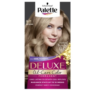 Palette Deluxe Oil-Care Color farba do włosów trwale koloryzująca z mikroolejkami 8-11 Chłodny Blond