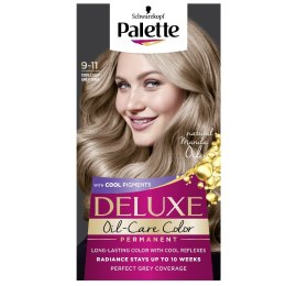 Palette Deluxe Oil-Care Color farba do włosów trwale koloryzująca z mikroolejkami 9-11 Chłodny Lekki Różany Blond