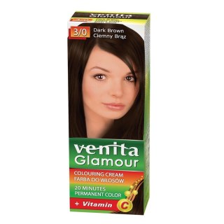 Venita Glamour farba do włosów 3/0 Ciemny Brąz