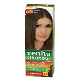 Venita Glamour farba do włosów 5/0 Brąz