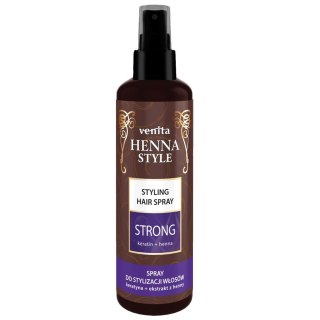 Henna Style Strong utrwalający spray do stylizacji włosów 200ml Venita