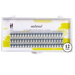 Ibra Kępki sztucznych rzęs Natural Knot-Free 0.10 C-12mm