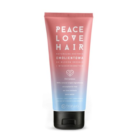 Peace Love Hair naturalna odżywka emolientowa do włosów średnio i wysokoporowatych 180ml Barwa