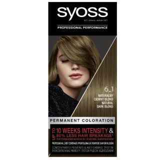 Permanent Coloration farba do włosów trwale koloryzująca 6_1 Naturalny Ciemny Blond Syoss