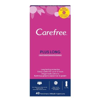 Plus Long wkładki higieniczne Light Scent 40szt. Carefree