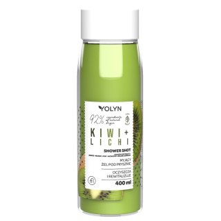 Shower Shot żel pod prysznic Kiwi + Lichi 400ml Yolyn