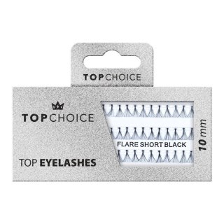 TOP CHOICE Top Eyelashes kępki rzęs Flare Short Black 10mm 37924