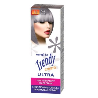 Venita Trendy Cream krem do koloryzacji włosów 15 Dark Silver