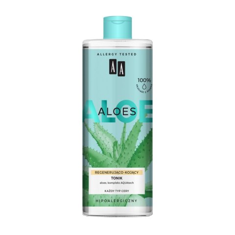 Aloes 100% Aloe Vera Extract tonik regenerująco-kojący 400ml AA