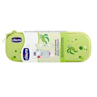 Chicco Always Smiling Set zestaw pasta z fluorem + szczoteczka do zębów + etui 1-5l Zielony