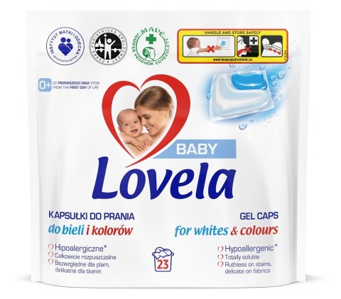 Baby hipoalergiczne kapsułki do prania do bieli i kolorów 23szt. Lovela