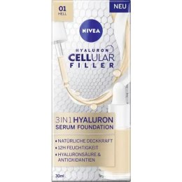 Nivea Cellular Filler 3in1 Hyaluron Serum Foundation podkład do twarzy 01 Hell 30ml