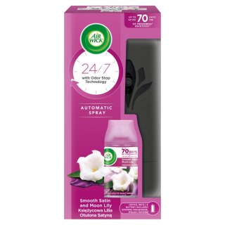 Air Wick Freshmatic automatyczny odświeżacz powietrza i wkład Księżycowa Lilia Otulona Satyną 250ml