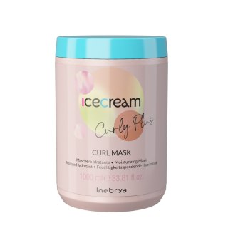 Inebrya Ice Cream Curly Plus nawilżająca maska do włosów kręconych i falowanych 1000ml