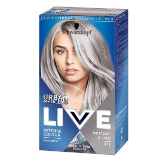 Schwarzkopf Live Urban Metallic farba do włosów U71 Metallic Silver