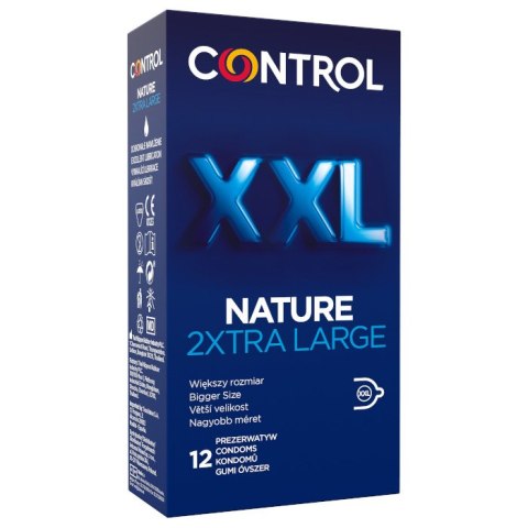 Nature 2Xtra Large prezerwatywy powiększone z naturalnego lateksu 12szt. Control